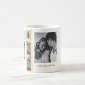 フォトコラージュ新結婚婚2周年 コーヒーマグカップ (中央)