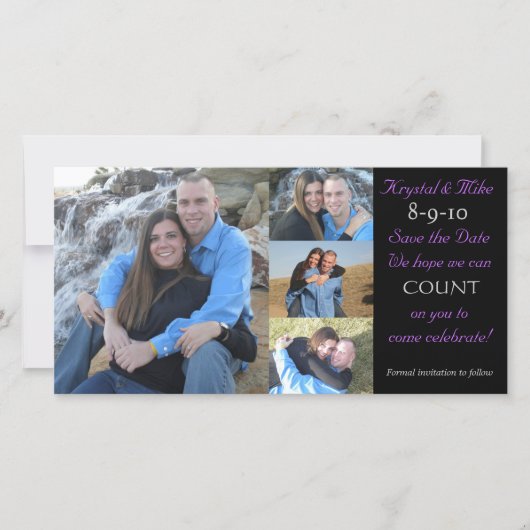 フォトコラージュ日付の保存 セーブザデート (正面)