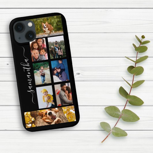 フォトコラージュ書道モノグラム名スクリプト Case-Mate iPhoneケース