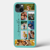 フォトコラージュ書道モノグラム名スクリプトCas Case-Mate iPhoneケース (裏面)