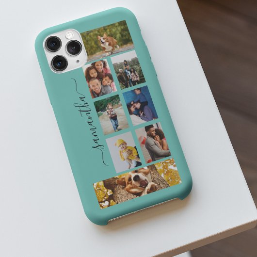 フォトコラージュ書道モノグラム名スクリプトCas Case-Mate iPhoneケース