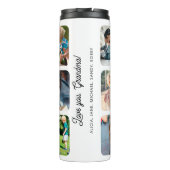 フォトコラージュ最高のおばあちゃんエバー文字パーソナライズされた タンブラー (裏面)