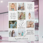 フォトコラージュ最高のおばあちゃんモダンおばあちゃん日 キッチンタオル