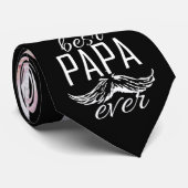 フォトコラージュ最高のパパイバーブラックネックタイ ネクタイ (ロール)