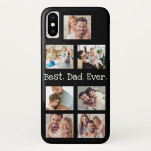 フォトコラージュ最高のパパ,今までにない白黒写真 iPhone X ケース
