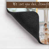 フォトコラージュ最高のパパEver Keepsake Faters Day マウスパッド (コーナー)