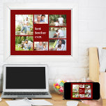 フォトコラージュ最高のブラザーエバーマルーン ポスター<br><div class="desc">Brother Everの写真コラージュで独自のポスタユニークープリントを作成最高の（bro、papa、grandad、おじさんなどに編集するオプションあり）。写真のコラージュは7枚の写真お気に入りのを収め、マルーンの背景に印刷されている。テンプレートは、上から時計回りに動作する自分の写真を追加する準備ができて離れいる。ランドスケープ、正方形、ポートレートのプレースホルダが含ま救済れ、簡単の配置を行う。私たちの店を参照して代替カラーテーマ。</div>