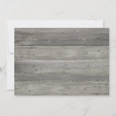 フォトコラージュ木材ニュートラル誕生発表 招待状 (裏面)