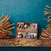 フォトコラージュ木製テクスチャソウルシスター フォトプラーク (側面)