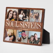 フォトコラージュ木製テクスチャソウルシスター フォトプラーク (側面)