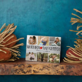 フォトコラージュ木質母の娘 フォトプラーク (側面)