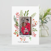 フォトコラージュ植物性クリスマス シーズンカード (スタンド正面)