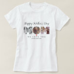 フォトコラージュ母の日の母の贈り物パーソナライズされた Tシャツ<br><div class="desc">フォトコラージュ母の日の母の贈り物パーソナライズされた</div>