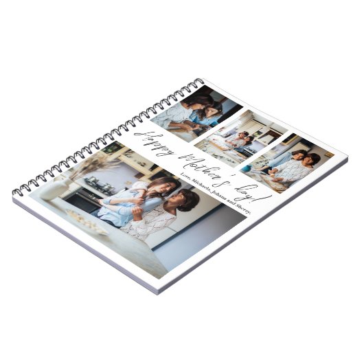 フォトコラージュ母の日の贈り物 ノートブック (左側)