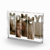 フォトコラージュ母、ママ母の日の贈り物 フォトブロック (右)