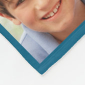 フォトコラージュ父の日の最高のパパ フリースブランケット (角)