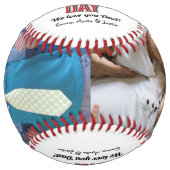 フォトコラージュ父の日 ソフトボール (正面)