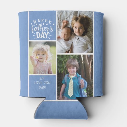 フォトコラージュ父の日 缶クーラー (裏面)