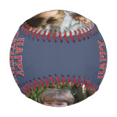 フォトコラージュ父の日 野球ボール (裏面)