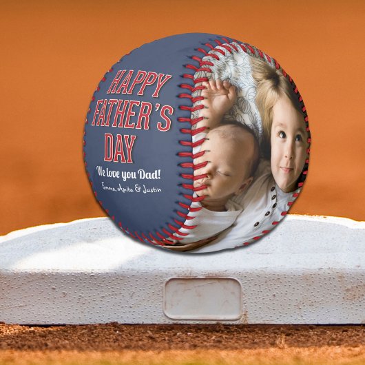 フォトコラージュ父の日 野球ボール