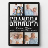 フォトコラージュ父の素晴らしい日の年 フォトプラーク (正面)