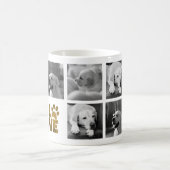 フォトコラージュ犬メモリアルと文字悔やみや弔慰MUG コーヒーマグカップ (中央)