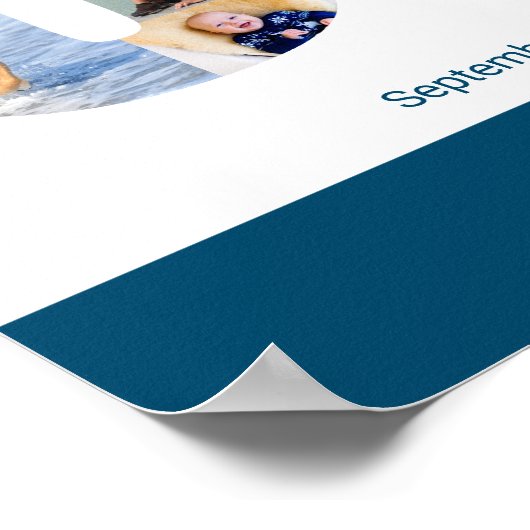 フォトコラージュ第30位パーソナライズされたの誕生日 ポスター (角)