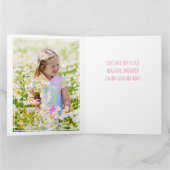 フォトコラージュ第6女子6番誕生日カード カード (内部)