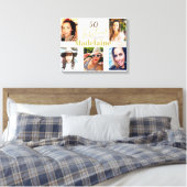 フォトコラージュ素朴シンプル50ファブラス キャンバスプリント (インサイチュ (寝室))