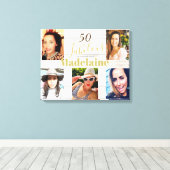 フォトコラージュ素朴シンプル50ファブラス キャンバスプリント (インサイチュ (ウッドフロア))