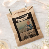 フォトコラージュ素朴バナー（3歳） フェイバーバッグ (クリップ留めされた状態)