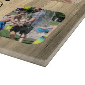 フォトコラージュ素朴ファミリー名&モノグラム カッティングボード (角)