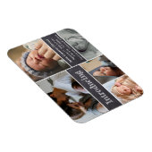 フォトコラージュ紹介ベビー誕生のお知らせ マグネット (右側)