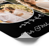 フォトコラージュ結婚のカップルカスタムのミセス・キス ポスター (角)