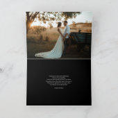 フォトコラージュ結婚の感謝 サンキューカード (内部)