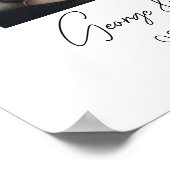 フォトコラージュ結婚創業4年 ポスター (角)