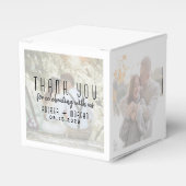 フォトコラージュ結婚式の引き出物ボックス フェイバーボックス (正面サイド)