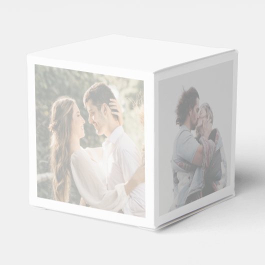 フォトコラージュ結婚式の引き出物ボックス フェイバーボックス (裏面サイド)