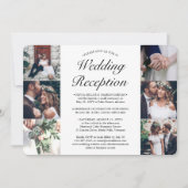 フォトコラージュ結婚披露宴エレガントの駆け落ち 招待状 (正面)