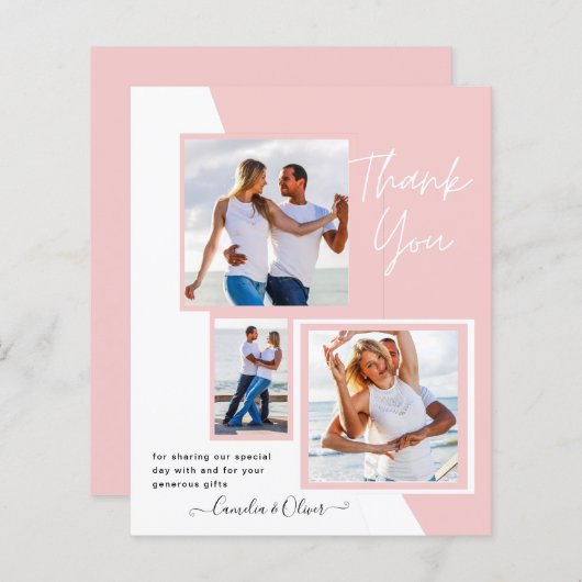 フォトコラージュ結婚THANK's/ベビー/Graduate/ANY (正面/裏面)