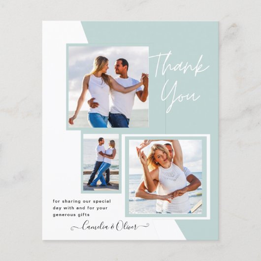 フォトコラージュ結婚THANK's/ベビー/Graduate/ANY チラシ (正面)