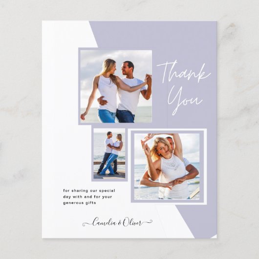 フォトコラージュ結婚THANK's/ベビー/Graduate/ANY チラシ (正面)