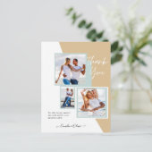 フォトコラージュ結婚THANK's/ベビー/Graduate/ANY ポストカード (スタンド正面)