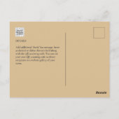 フォトコラージュ結婚THANK's/ベビー/Graduate/ANY ポストカード (裏面)