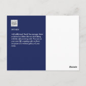 フォトコラージュ結婚THANK's/ベビー/Graduate/ANY ポストカード (裏面)