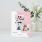 フォトコラージュ結婚THANK's/ベビー/Graduate/ANY ポストカード (スタンド正面)