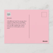 フォトコラージュ結婚THANK's/ベビー/Graduate/ANY ポストカード (裏面)