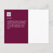 フォトコラージュ結婚THANK's/ベビー/Graduate/ANY ポストカード (裏面)