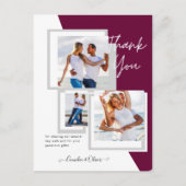 フォトコラージュ結婚THANK's/ベビー/Graduate/ANY ポストカード (正面)