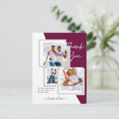 フォトコラージュ結婚THANK's/ベビー/Graduate/ANY ポストカード (スタンド正面)